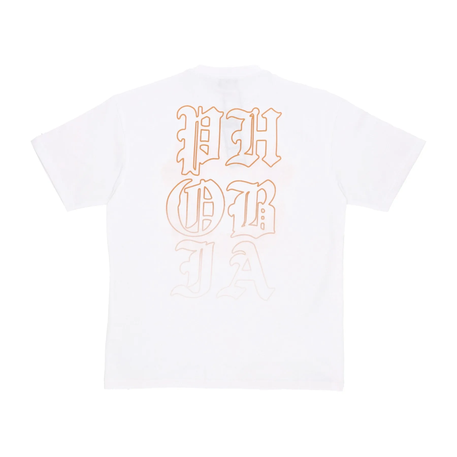 Maglietta Uomo Mouth Print Tee White/orange