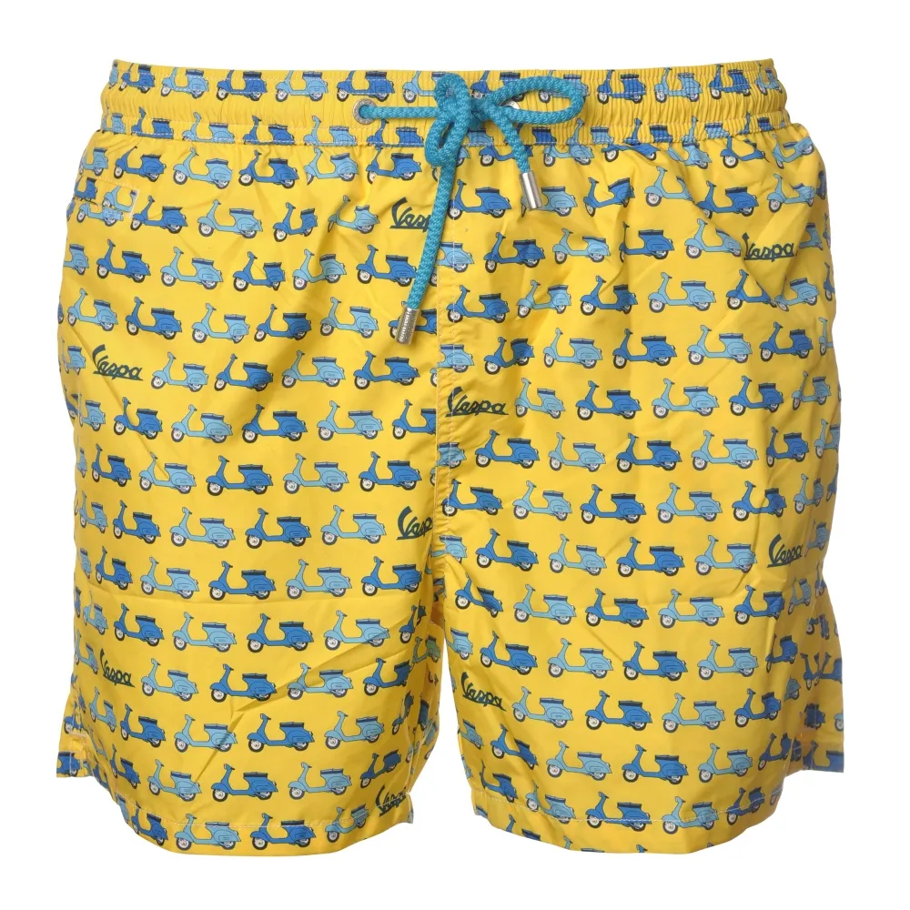 MC2 Saint Barth - Costume Boxer in Fantasia Vespa - Giallo - Luxury Exclusive Collection