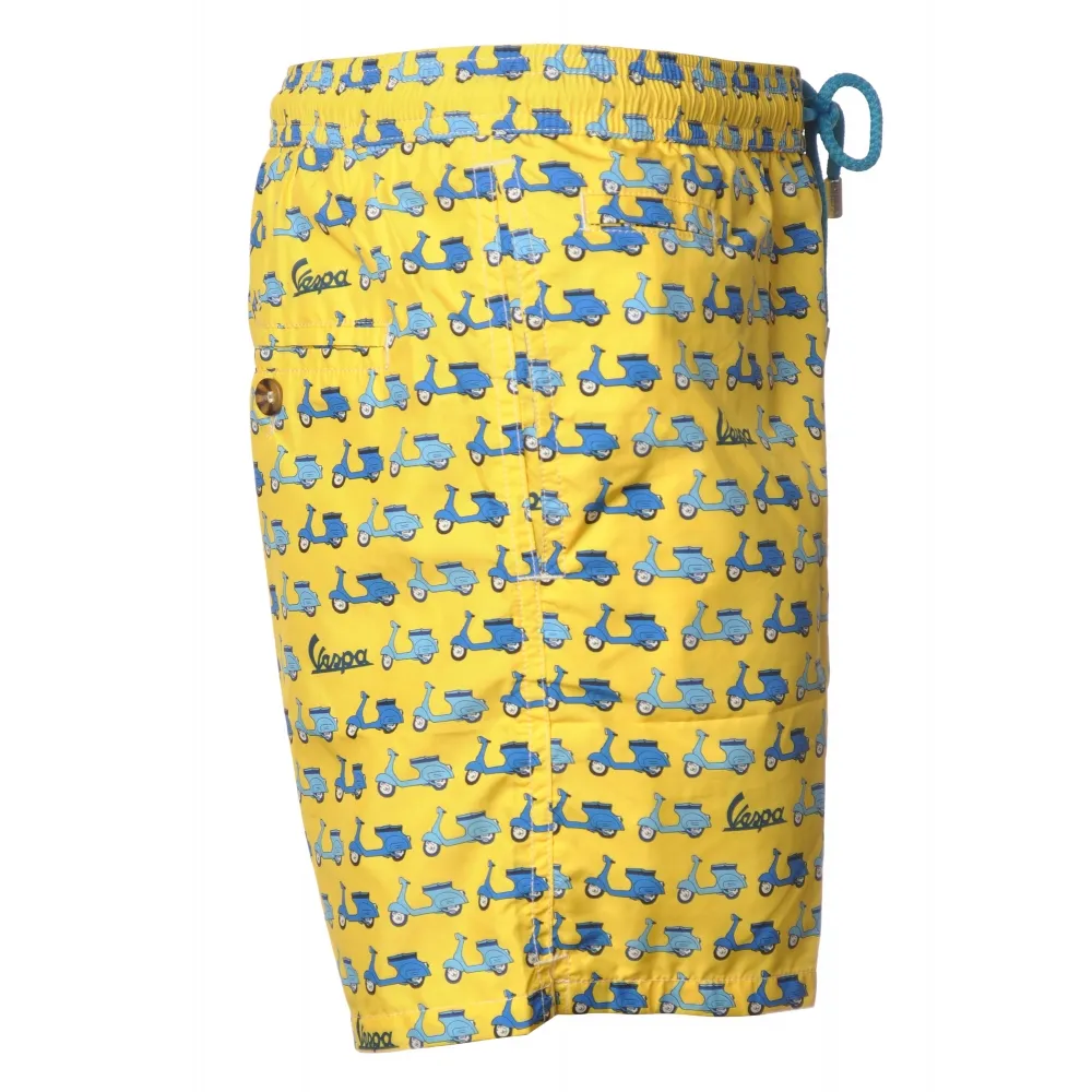 MC2 Saint Barth - Costume Boxer in Fantasia Vespa - Giallo - Luxury Exclusive Collection