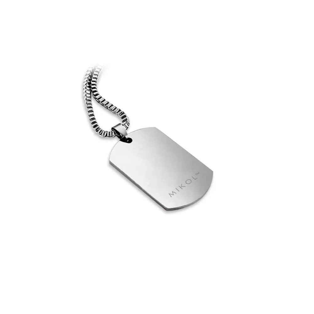 Mikol Marmi - Dog Tag in Marmo Verde Foresta - Medaglietta Militare - Vero Marmo - Mikol Marmi Collection