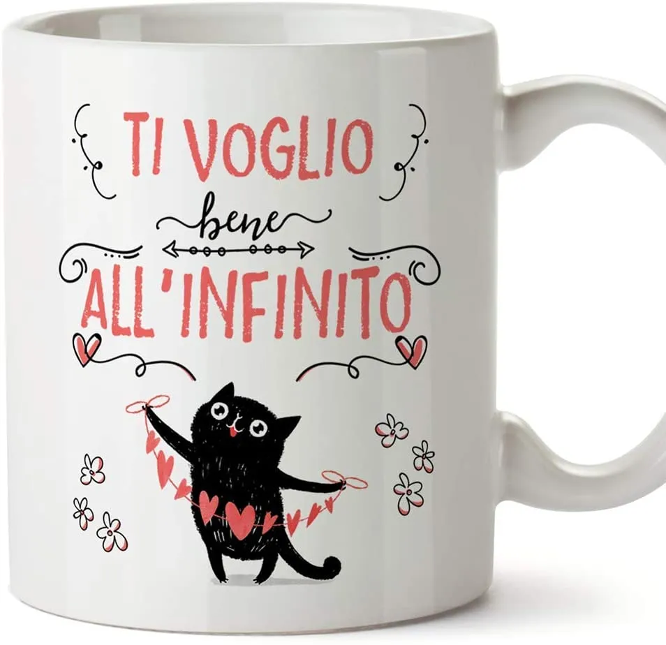 MUGFFINS Tazza San Valentino (Ti amo) - la distanza significa così poco - Idee Regali Anniversario Originali per Lui/per Lei/Rag