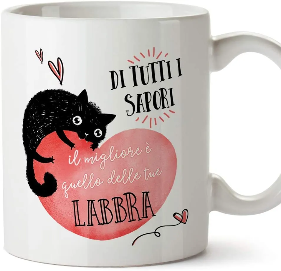 MUGFFINS Tazza San Valentino (Ti amo) - la distanza significa così poco - Idee Regali Anniversario Originali per Lui/per Lei/Rag