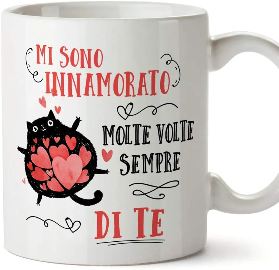 MUGFFINS Tazza San Valentino (Ti amo) - la distanza significa così poco - Idee Regali Anniversario Originali per Lui/per Lei/Rag