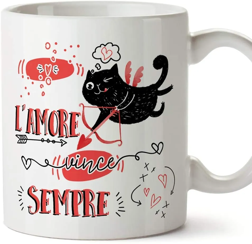 MUGFFINS Tazza San Valentino (Ti amo) - la distanza significa così poco - Idee Regali Anniversario Originali per Lui/per Lei/Rag