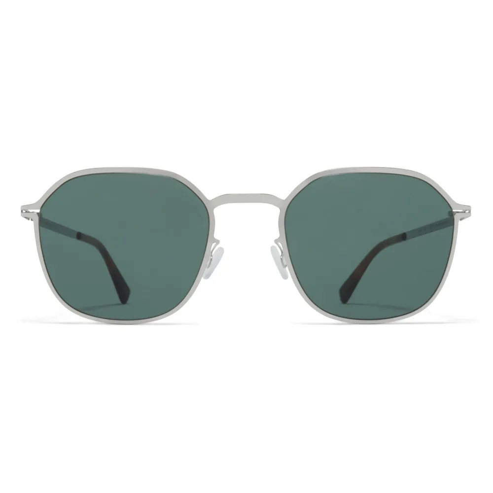 Mykita - Felix - Lite - Argento Lucido Verde Scuro - Metal Collection - Occhiali da Sole - Mykita Eyewear