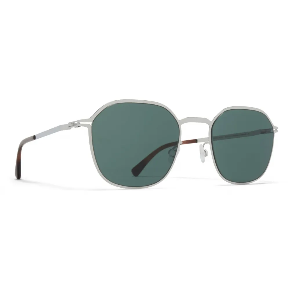 Mykita - Felix - Lite - Argento Lucido Verde Scuro - Metal Collection - Occhiali da Sole - Mykita Eyewear