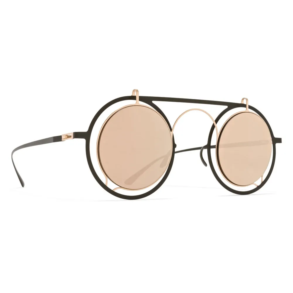 Mykita - Siru - Mykita & Damir Doma - Verde Mimetico Oro Champagne - Metal Collection - Occhiali da Sole - Mykita Eyewear