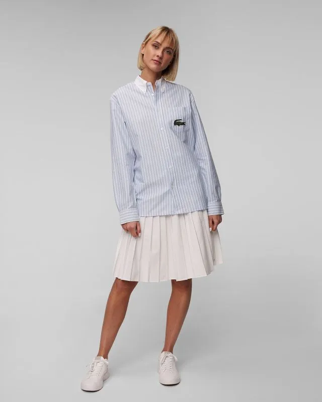 Niebiesko-biała koszula unisex Lacoste CH7610 ch7610-e7b