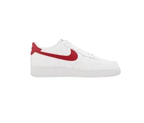 Nike Air Force 1 Bianco Logo Rosso