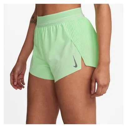 Nike Dri-Fit ADV Aeroswift 3in Green Donna Split Short