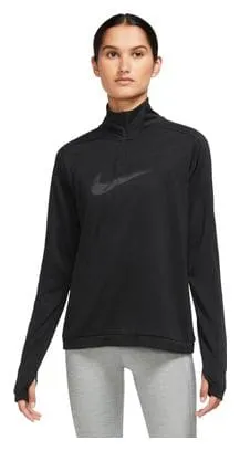 Nike Dri-Fit Swoosh Women's 1/2 Zip Top Black