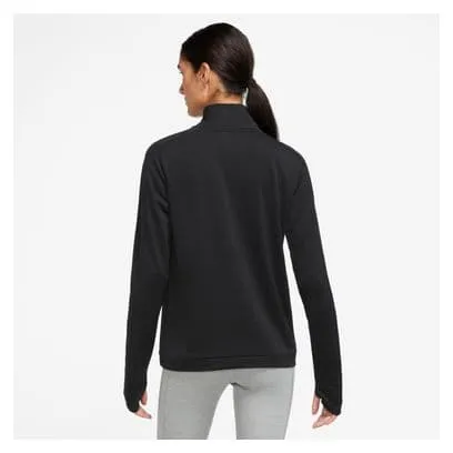 Nike Dri-Fit Swoosh Women's 1/2 Zip Top Black