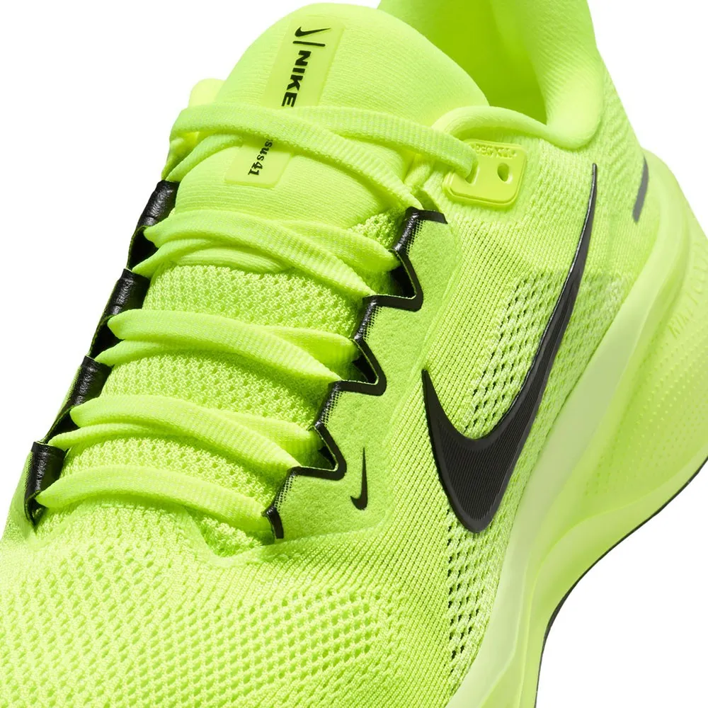 Nike Pegasus 41 Nero Giallo Fluo - Scarpe Running Donna