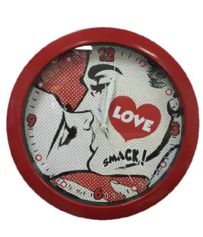 Orologio da parete san valentino  I love smack *01616