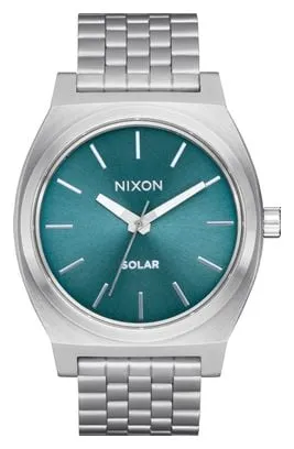 Orologio Nixon Time Teller Solar Unisex Argento/Blu