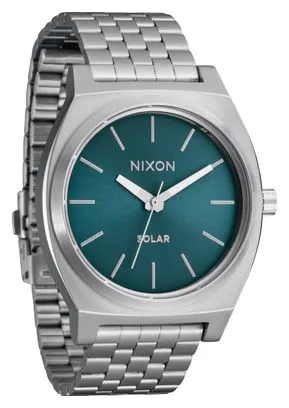 Orologio Nixon Time Teller Solar Unisex Argento/Blu