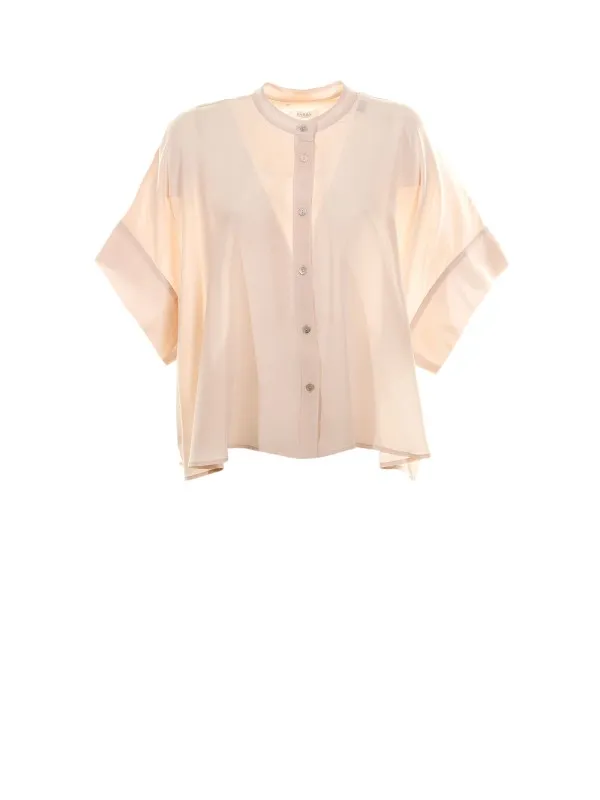 Oversized silk shirt