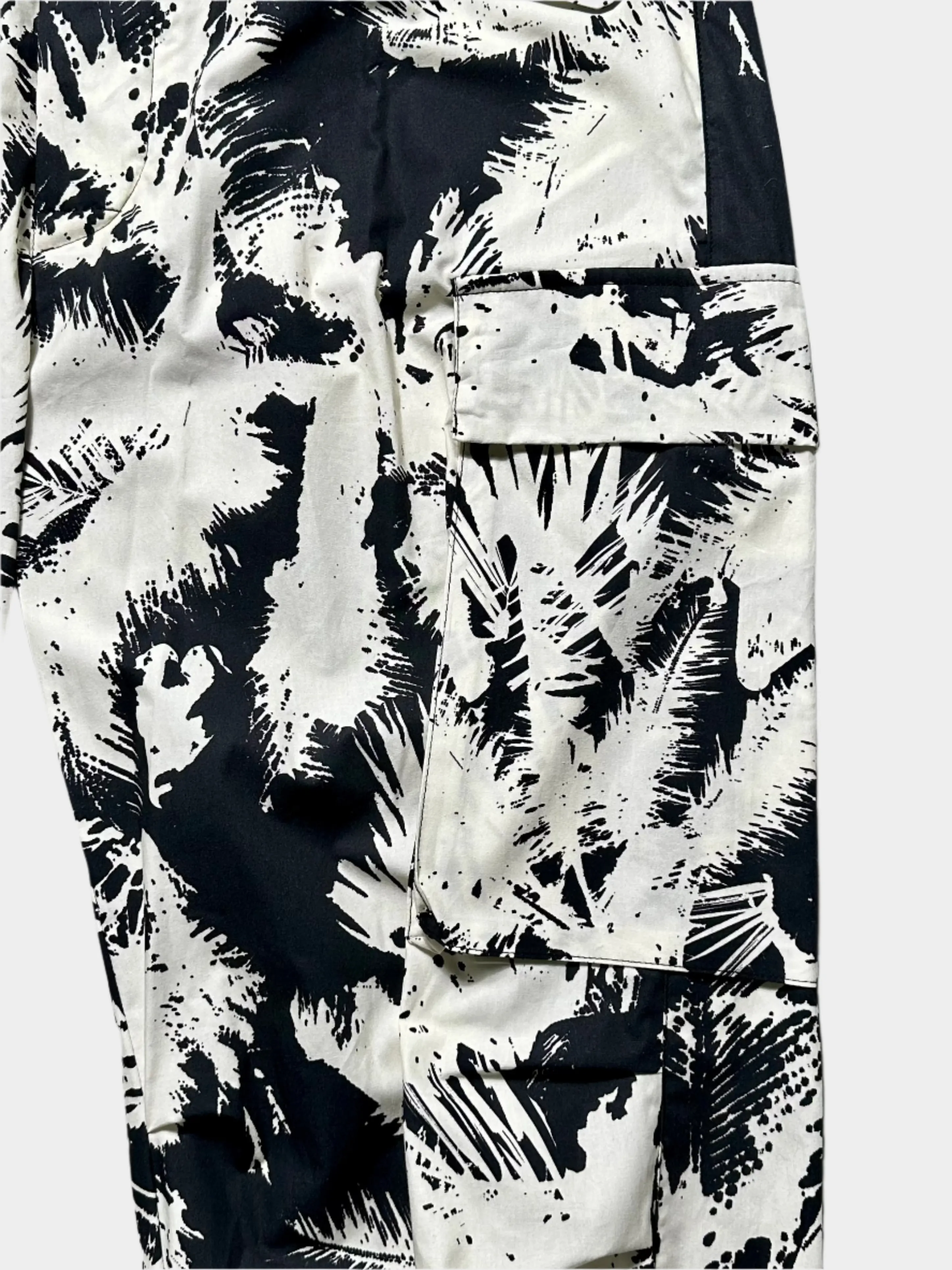 Palm Printed Cargo Pants