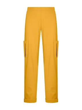 Pantalone ampio cargo in tessuto Super Fresh - Golden Spice