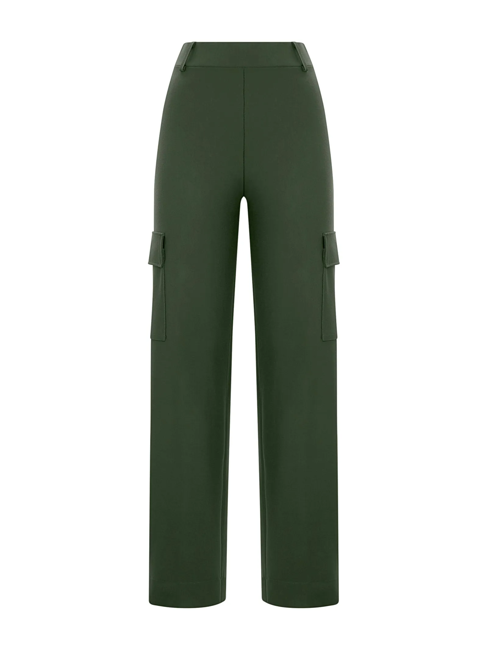 Pantalone cargo in tessuto Compact - Kombu Green