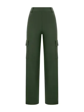 Pantalone cargo in tessuto Compact - Kombu Green