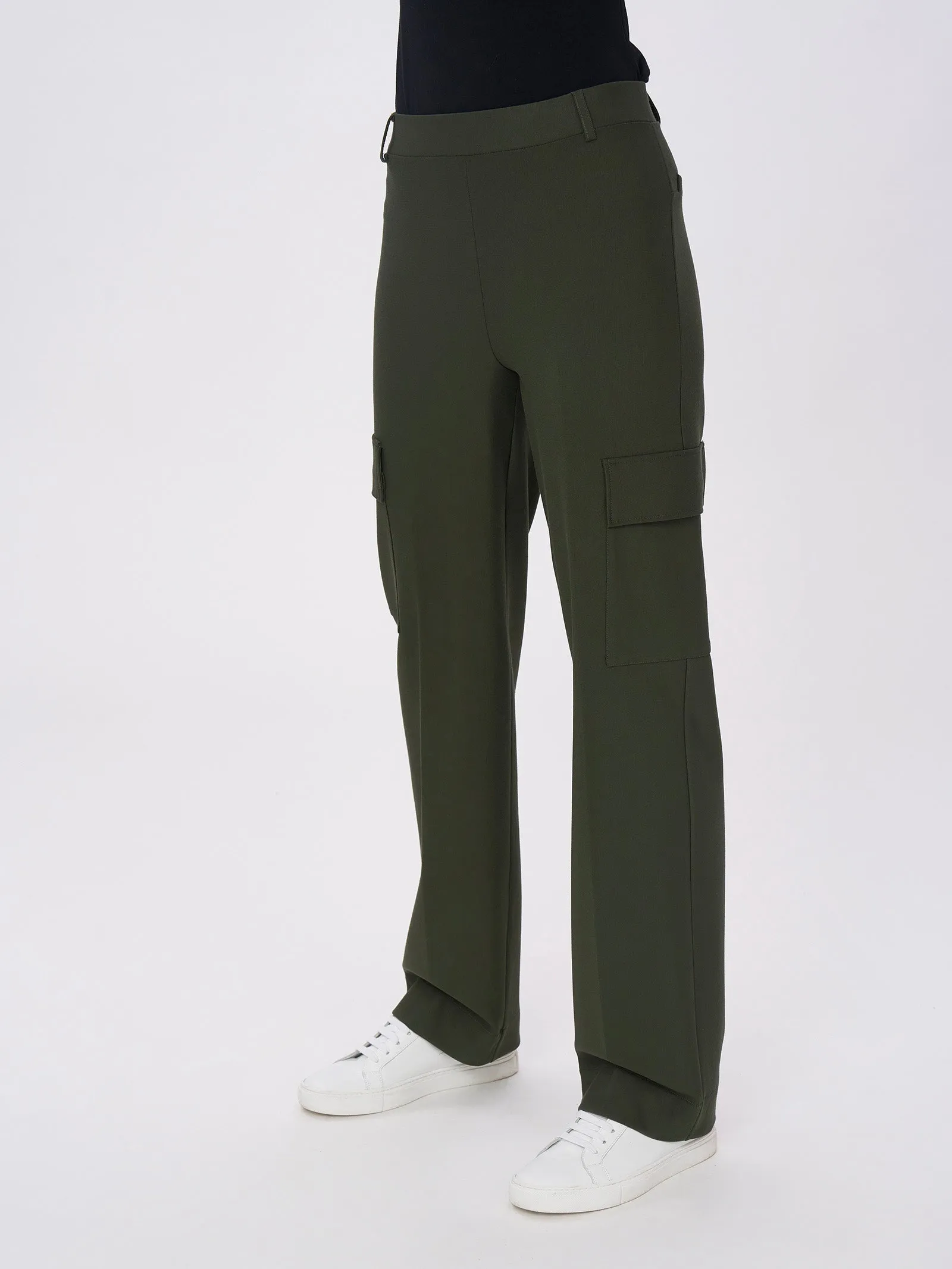 Pantalone cargo in tessuto Compact - Pine Bark