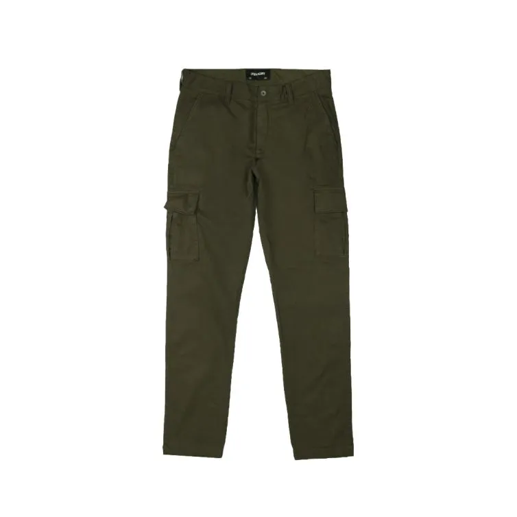 PANTALONE CARGO REGULAR A VITA MEDIA TREK GREEN