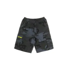 PANTALONE CORTO JOGGER CARGO CAMO SHORTS BLACK