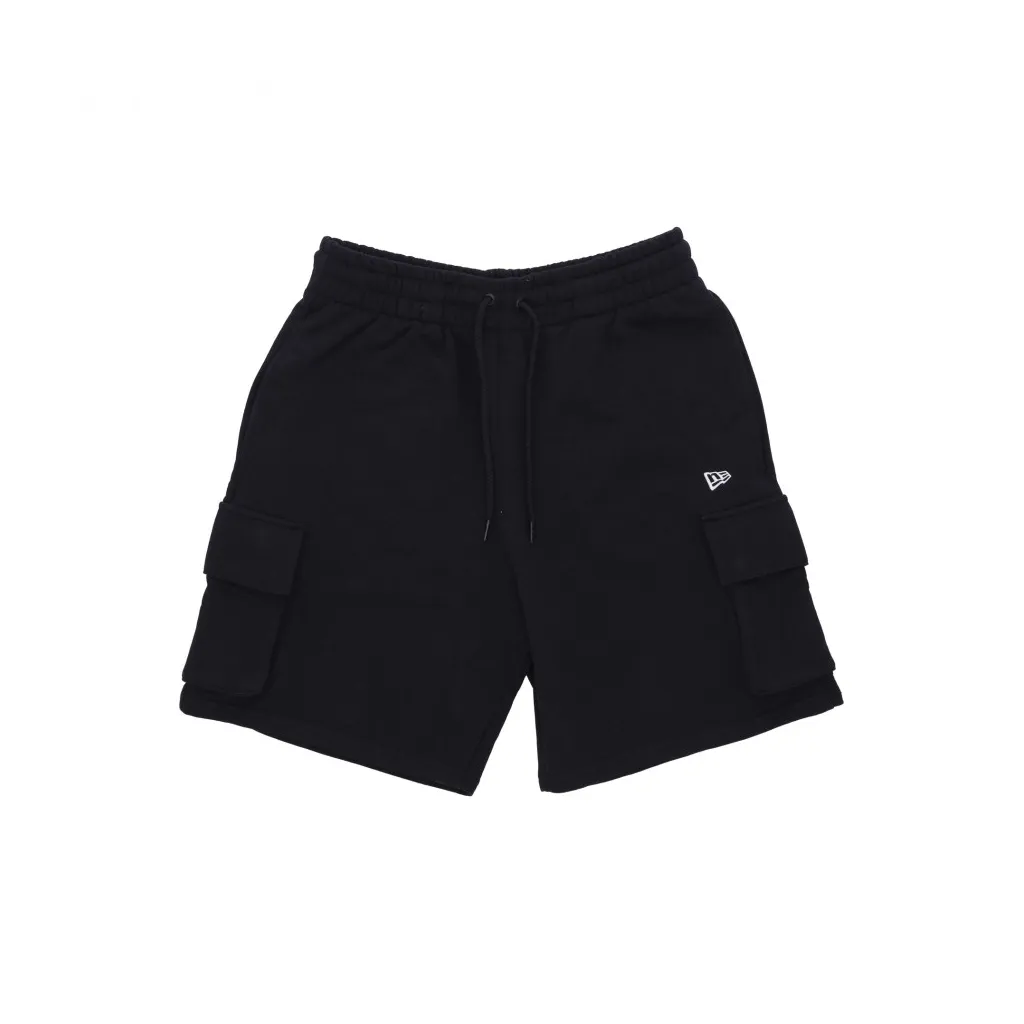 pantalone corto tuta uomo ne essential cargo short BLACK/WHITE