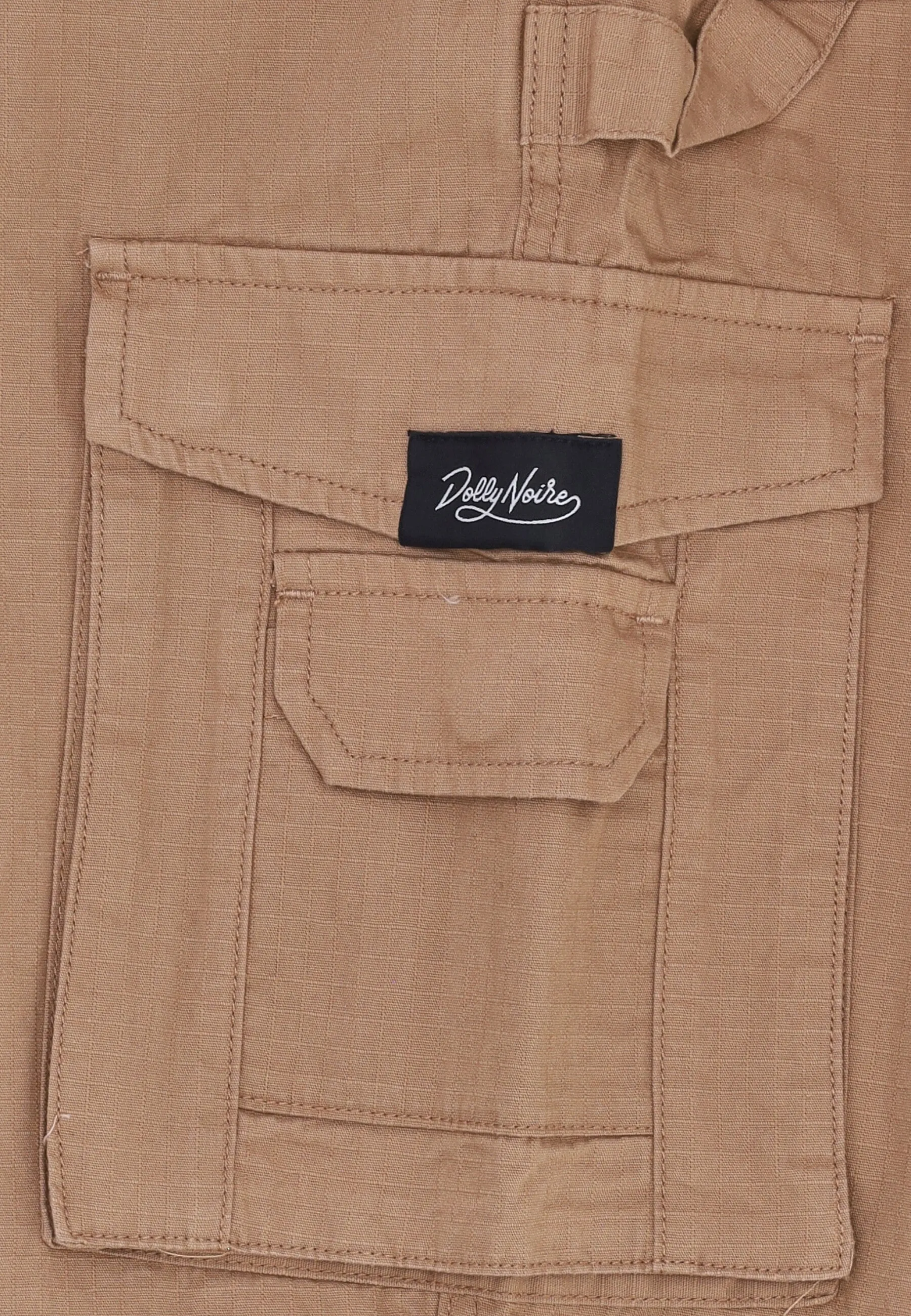 Pantalone Lungo Uomo Ripstop Baggy Cargo Beige