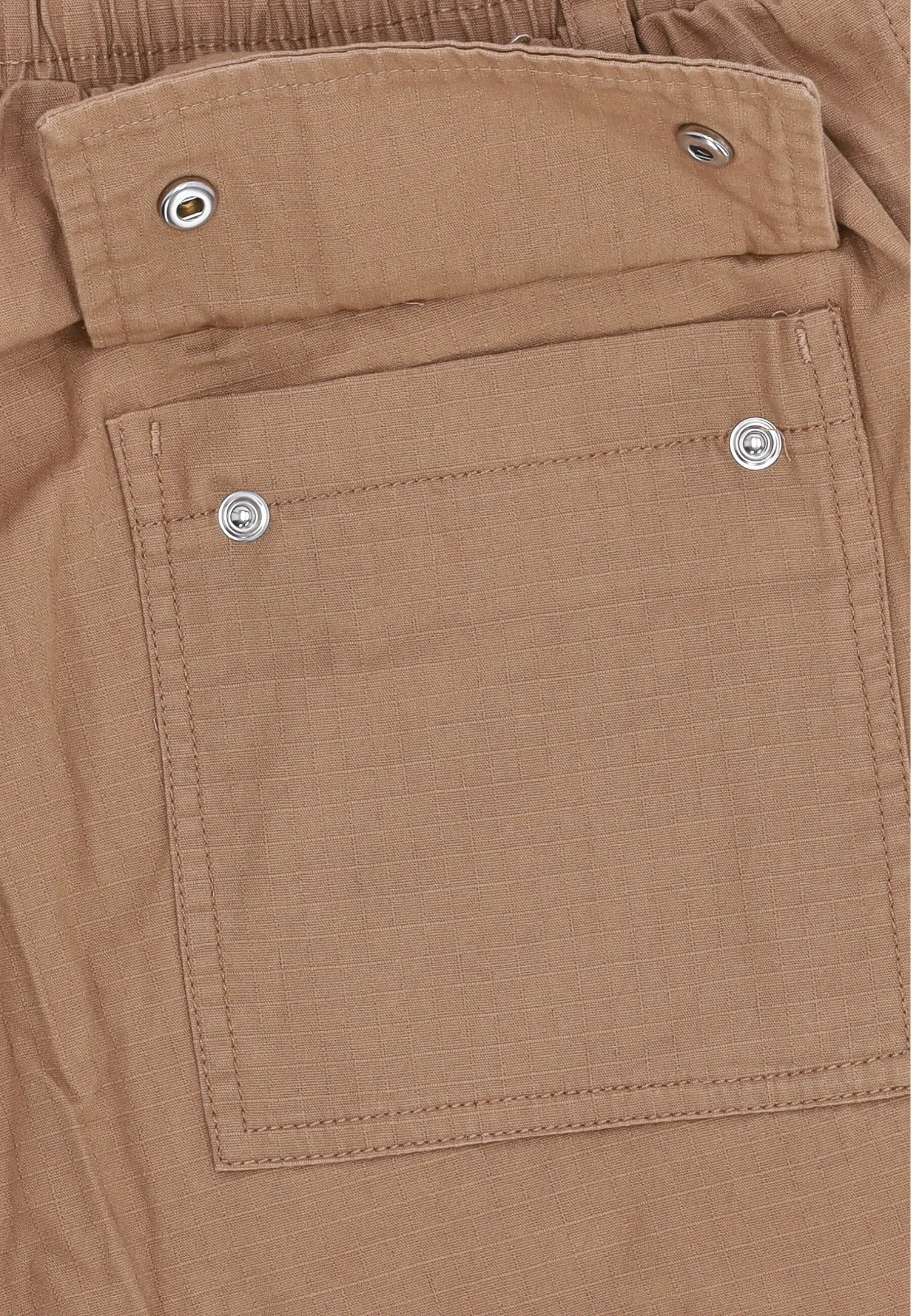 Pantalone Lungo Uomo Ripstop Baggy Cargo Beige