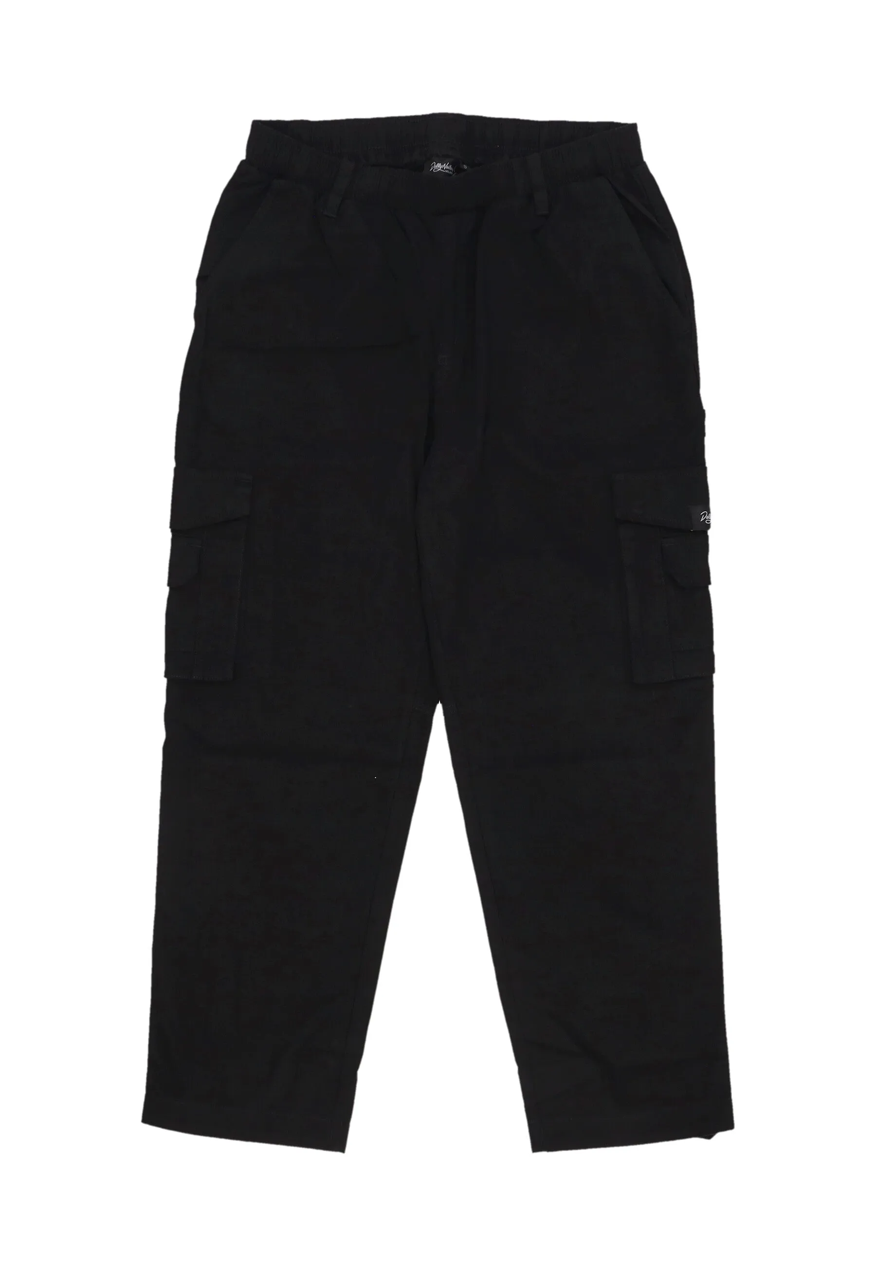 Pantalone Lungo Uomo Ripstop Baggy Cargo Black