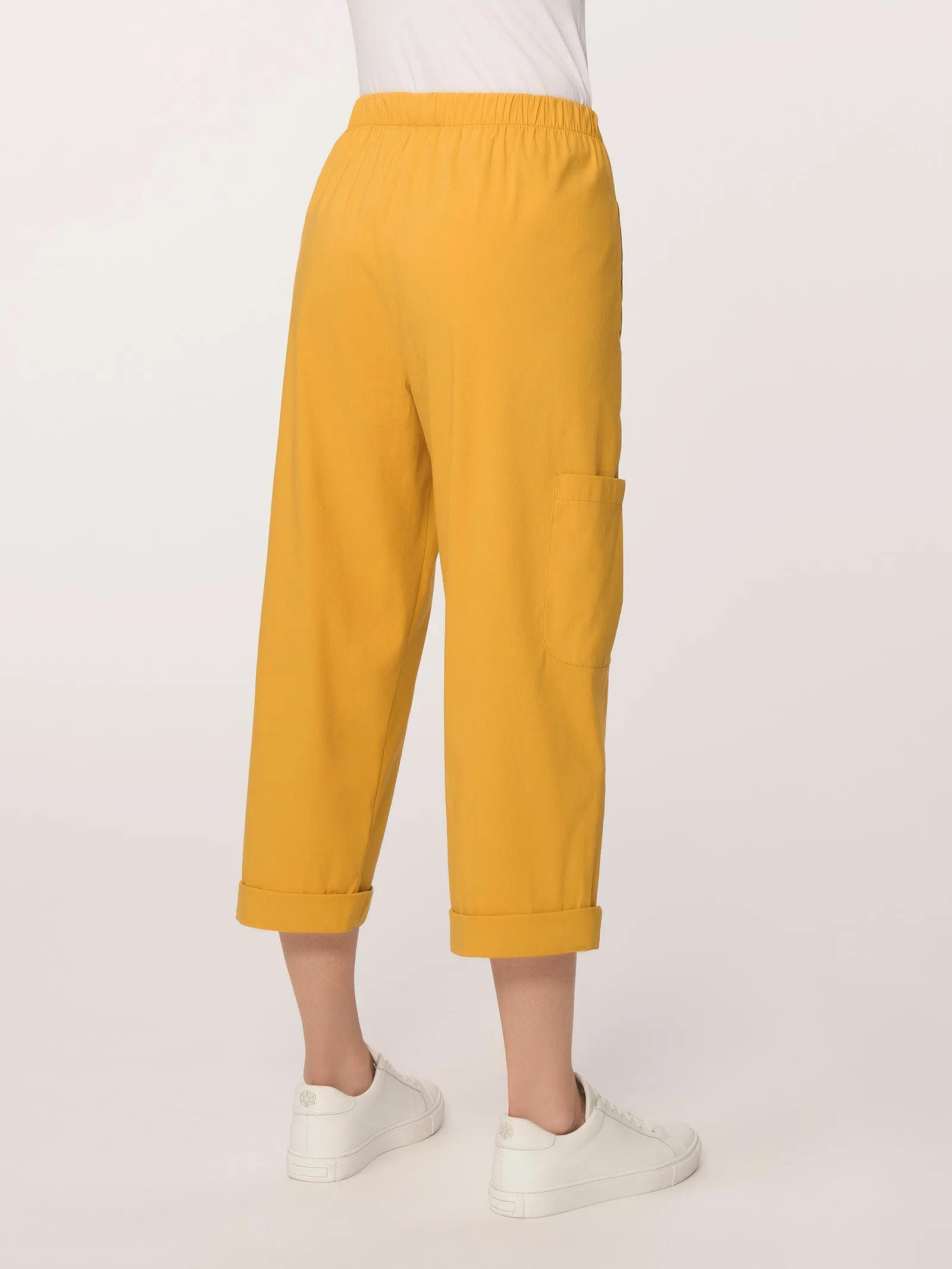 Pantalone pinocchietto cargo in Super Fresh - Golden Spice