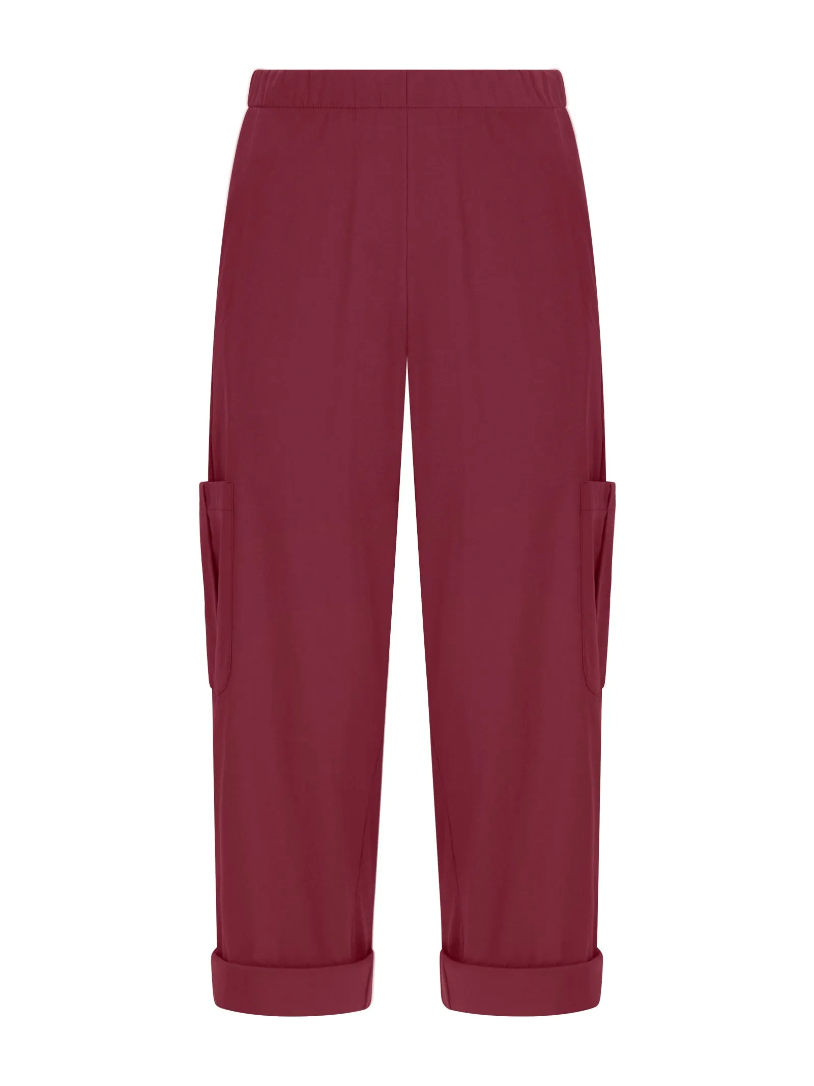 Pantalone pinocchietto cargo in Super Fresh - Tibetan Red