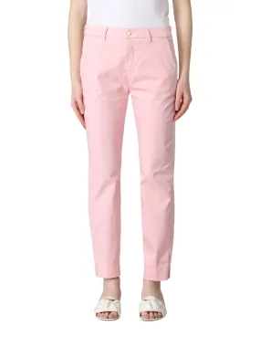 PANTALONE "DESY" ROSA IN COTONE