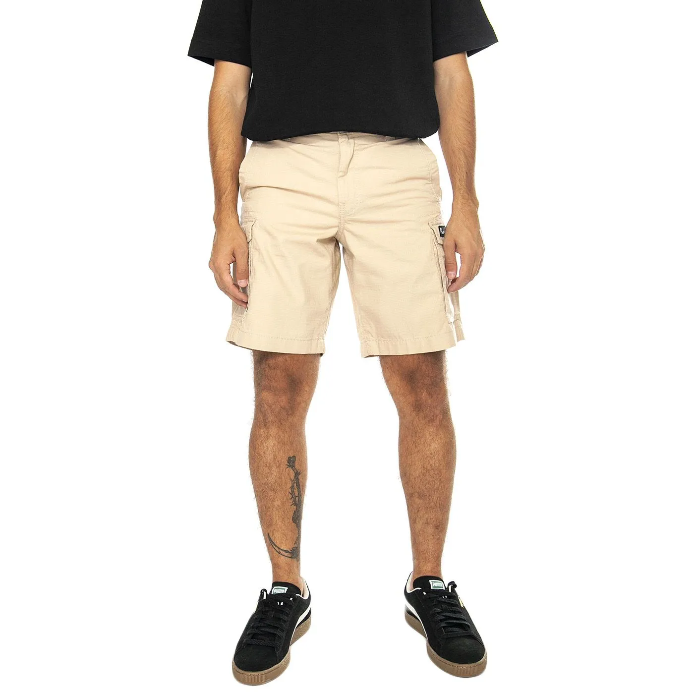 PENFIELD P Bear Vargo Shorts Cuban Sand - Bermuda Cargo Uomo Beige    