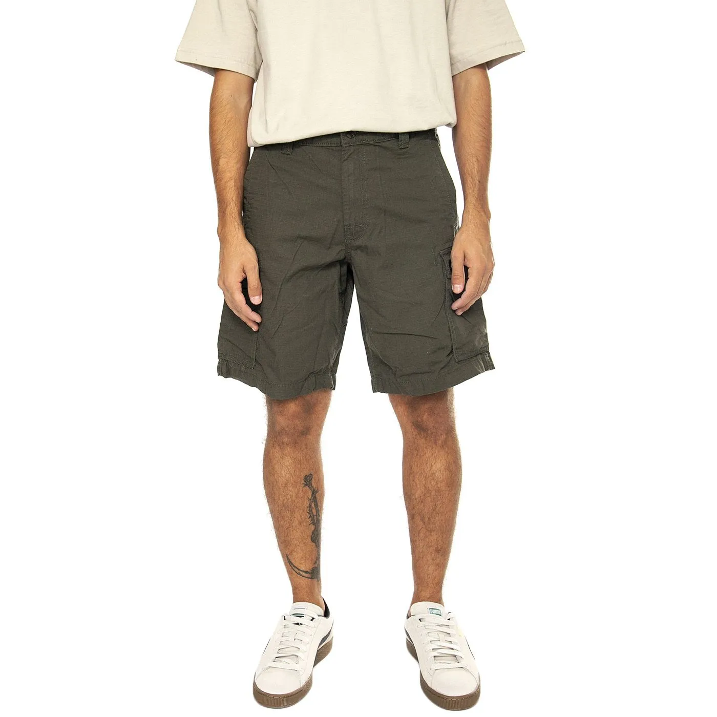 PENFIELD P Bear Vargo Shorts Forest Night - Bermuda Cargo Uomo Verdi    