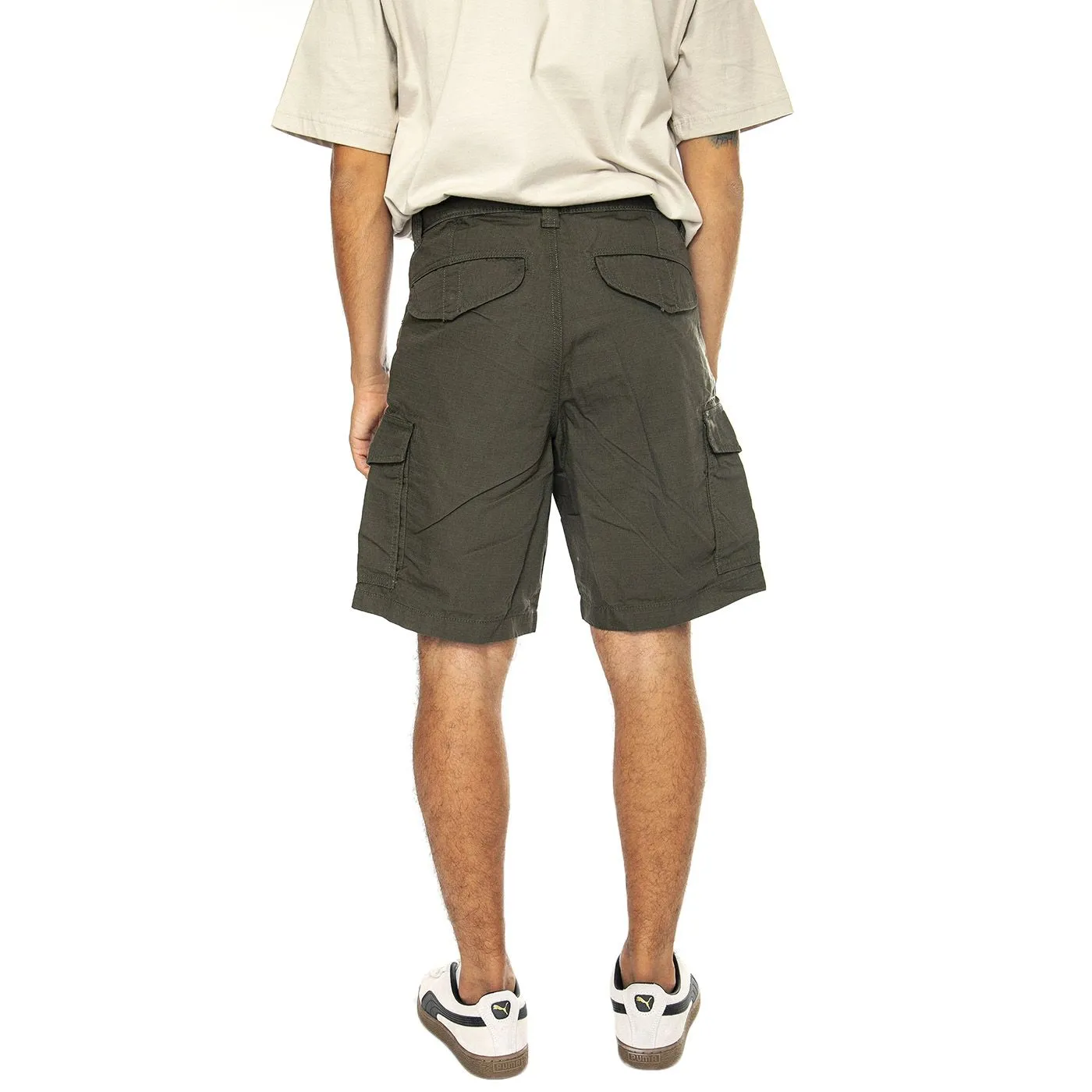 PENFIELD P Bear Vargo Shorts Forest Night - Bermuda Cargo Uomo Verdi    