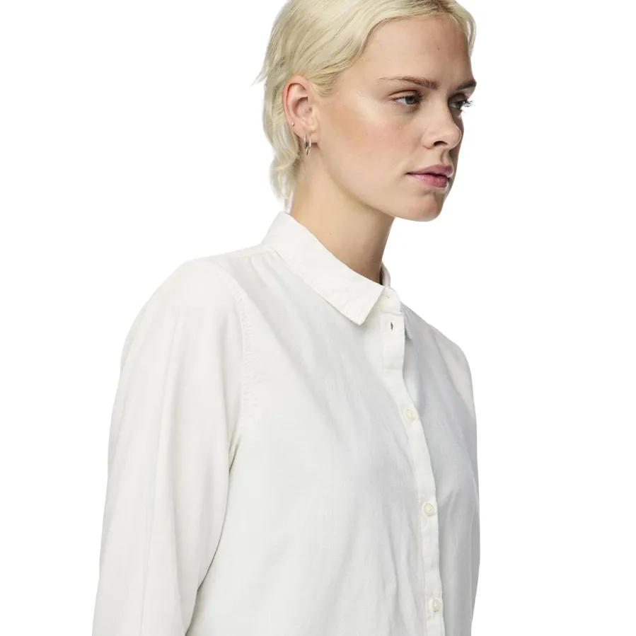 Pieces Camicia manica lunga da donna Irena Oxford 17087952 bianco