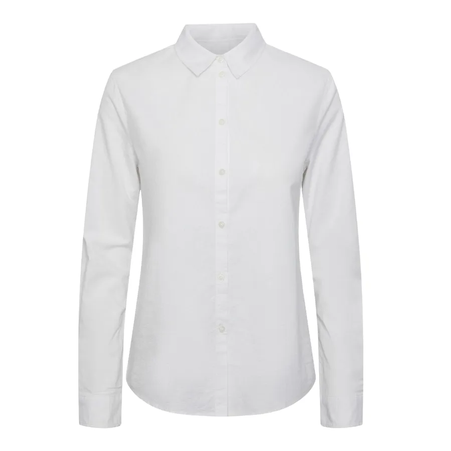 Pieces Camicia manica lunga da donna Irena Oxford 17087952 bianco