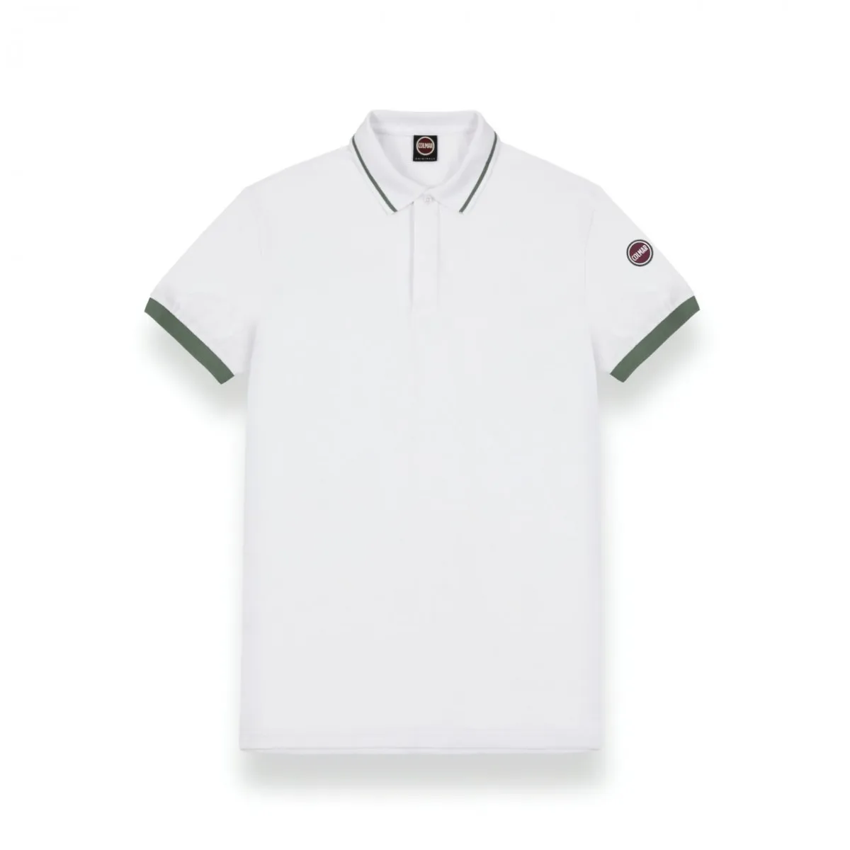 Polo In Piquet Bianco