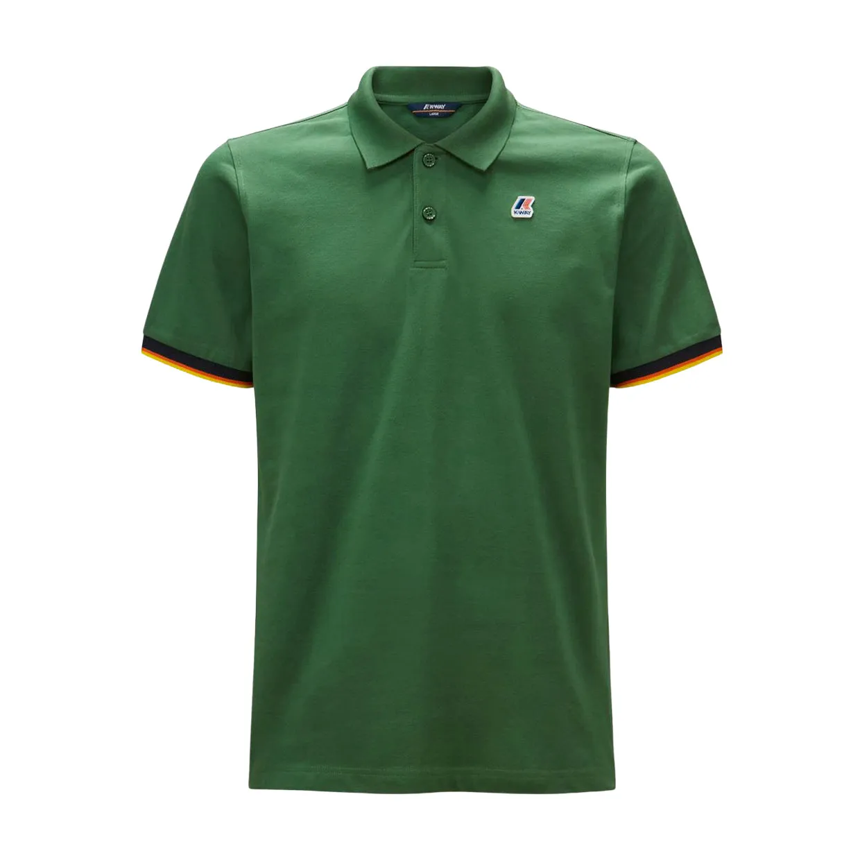 Polo K-Way Vincent Contrast Stretch Verde