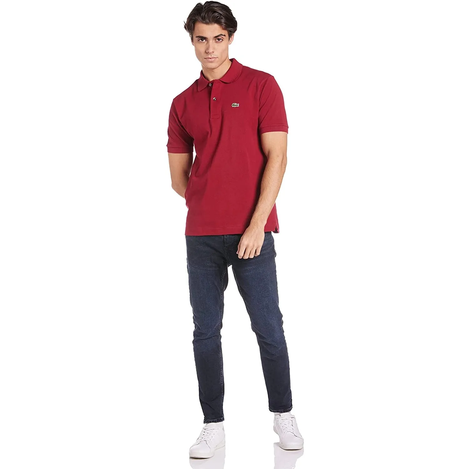 Polo LACOSTE Uomo Bordeaux