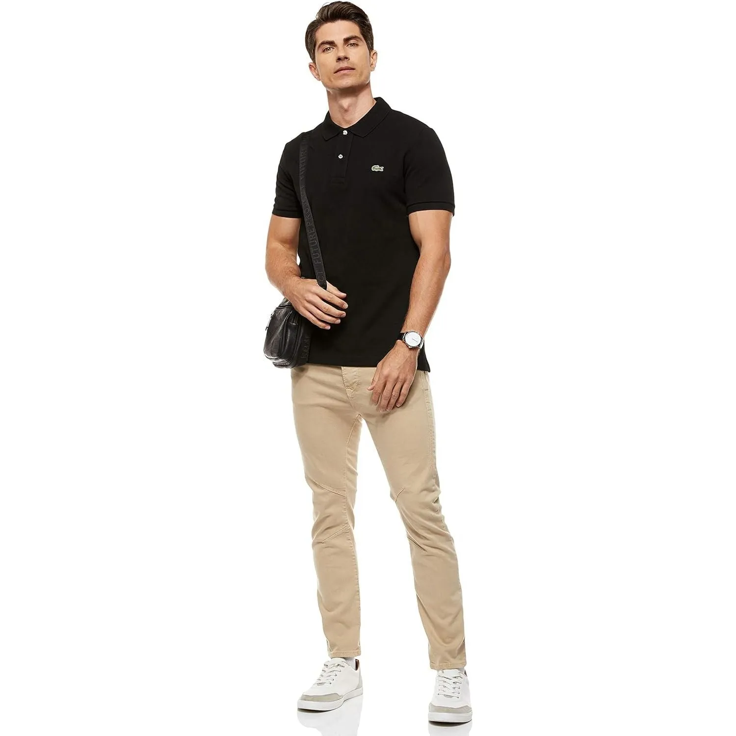 Polo LACOSTE Uomo Nero