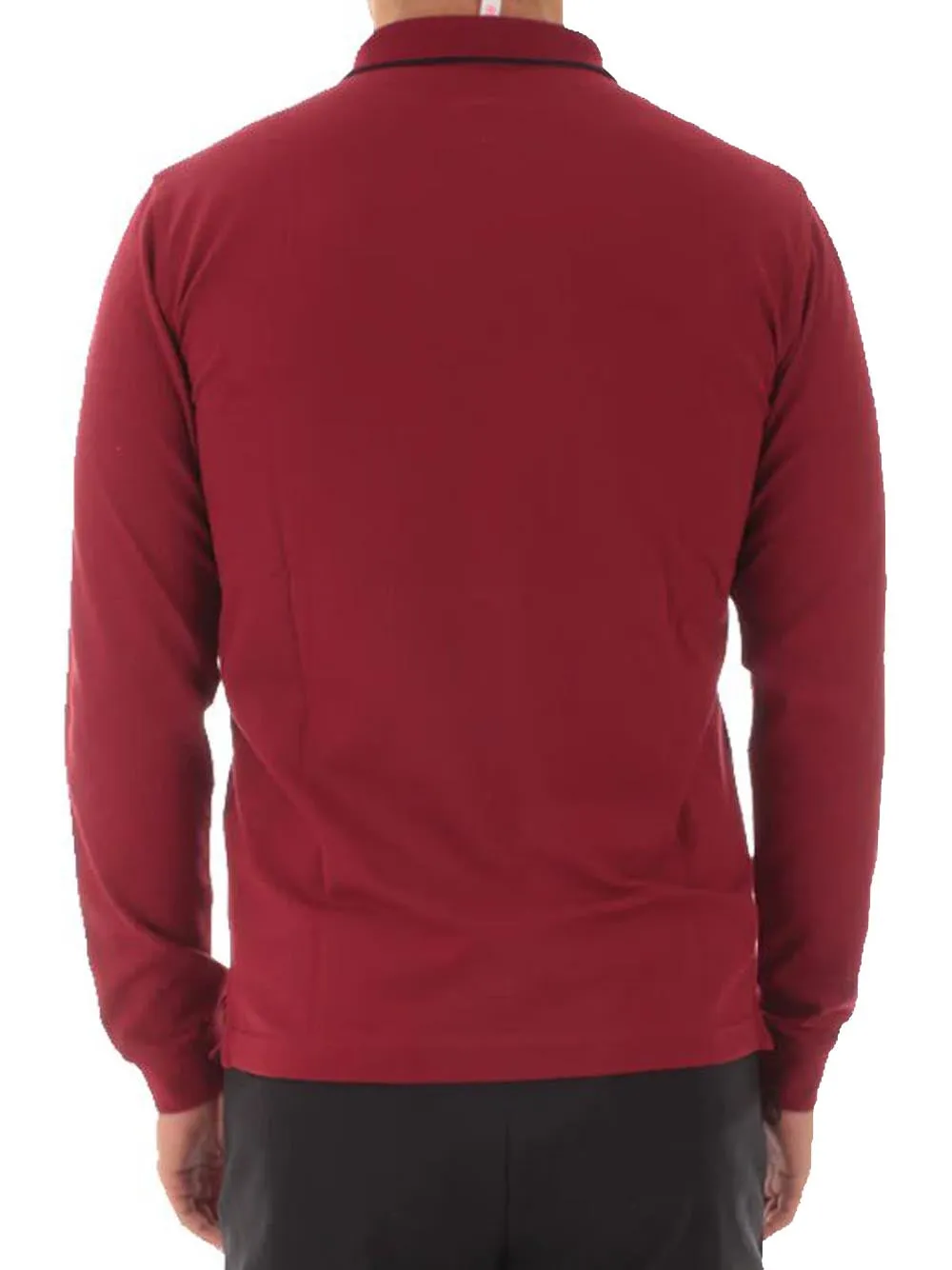 Polo Small StripesEl. L/S - Rosso