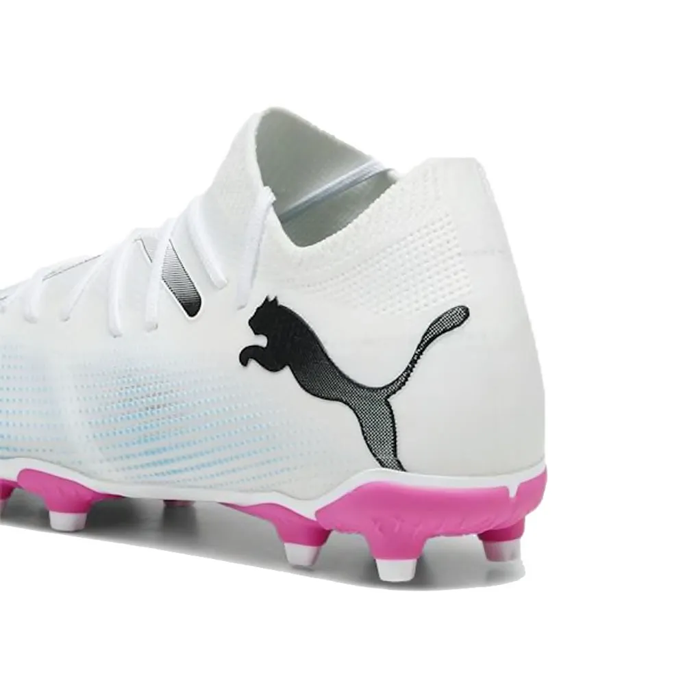 Puma Future Match Fg/Ag Bianco Rosa Nero - Scarpe Da Calcio Bambino