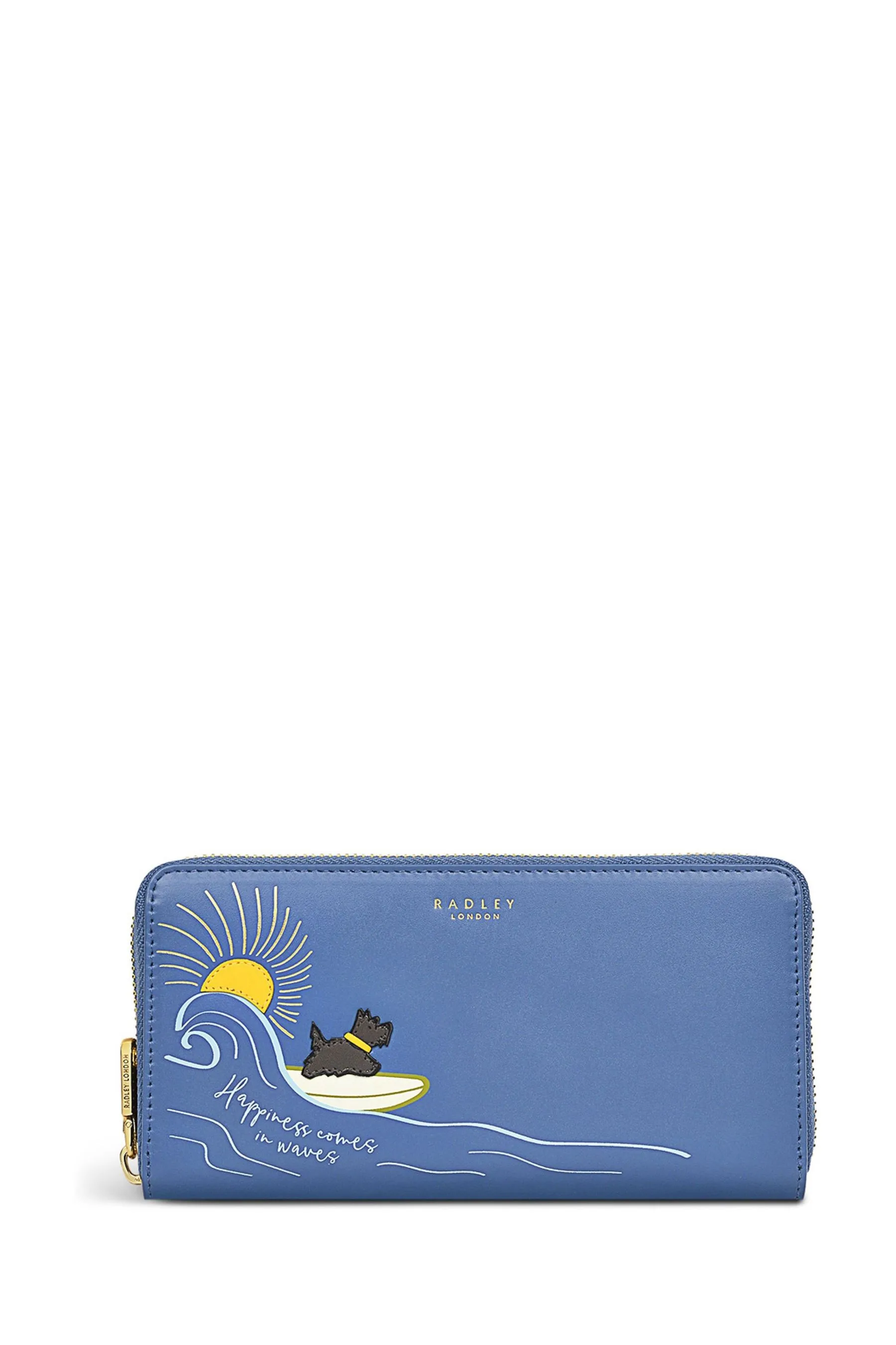 Radley London - Blu grande - Happiness Comes In Waves - Borsellino matinee con zip