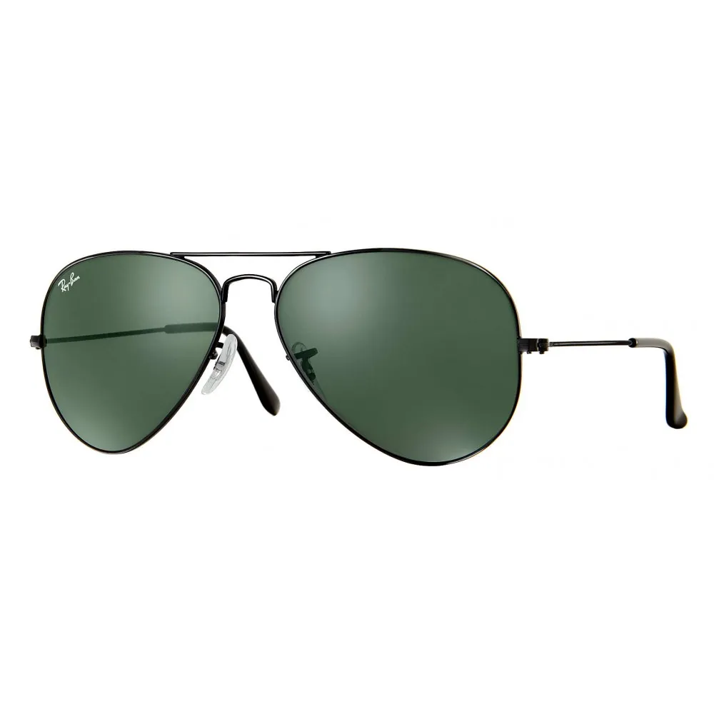 Ray-Ban - RB3025 L2823 - Original Aviator Classic - Nero - Lente Verde Classica G-15 - Occhiali da Sole - Ray-Ban Eyewear