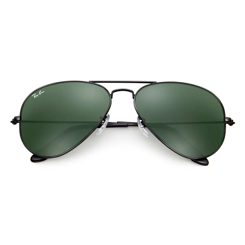 Ray-Ban - RB3025 L2823 - Original Aviator Classic - Nero - Lente Verde Classica G-15 - Occhiali da Sole - Ray-Ban Eyewear