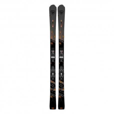 Rossignol React 10 Ti con attacco Nx12 Konect Gw Nero - Sci Alpino Uomo